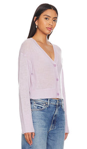 LoveShackFancy Lawrence Cardigan in Lavender