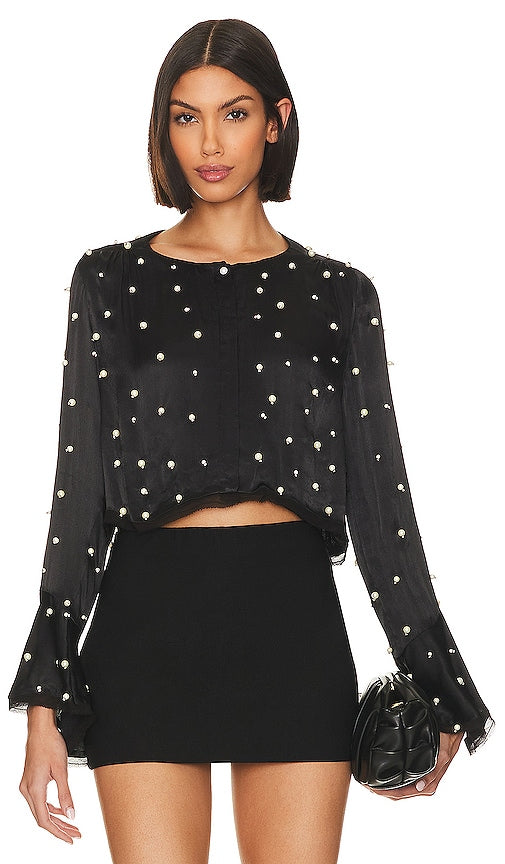 LoveShackFancy Lyndon Top in Black - Haut Lyndon LoveShackFancy en noir - LoveShackFancy Lyndon 黑色上衣 - LoveShackFancy Lyndon Top in Schwarz - LoveShackFancy 린든 탑 - LoveShackTop Lyndon fantasia in nero