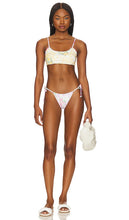LoveShackFancy Miyo Bikini Set in Yellow,Pink - LoveShackFancy Miyo Ensemble de bikini en jaune, rose - LoveShackFancy Miyo 比基尼套装（黄色、粉色） - LoveShackFancy Miyo Bikini-Set in Gelb, Rosa - LoveShackFancy Miyo 비키니 세트 옐로우, 핑크 - Set bikini LoveShackFancy Miyo in giallo, rosa