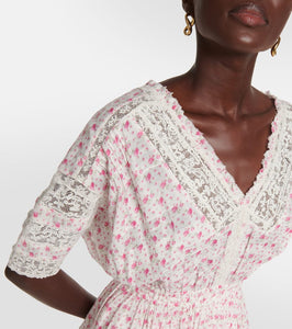 LoveShackFancy Newton cotton mini dress