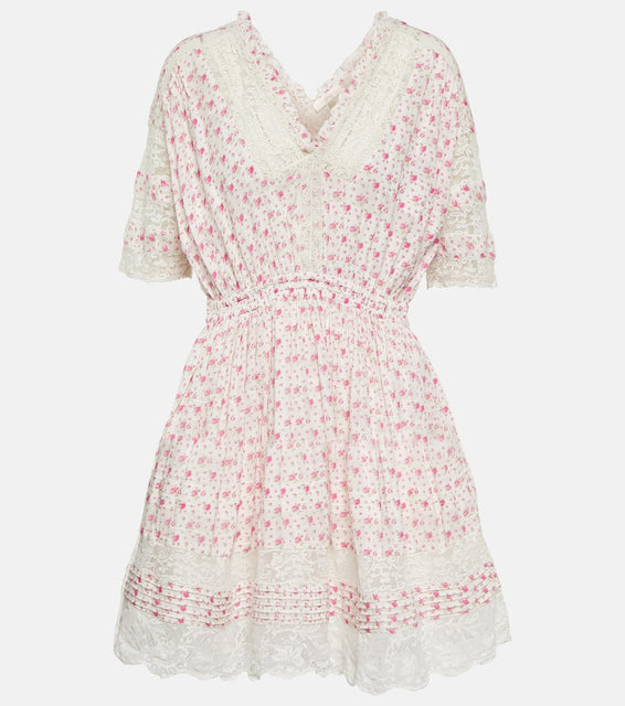 LoveShackFancy Newton cotton mini dress