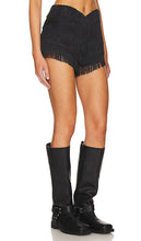 Lovers and Friends Andi Fringe Skort in Black