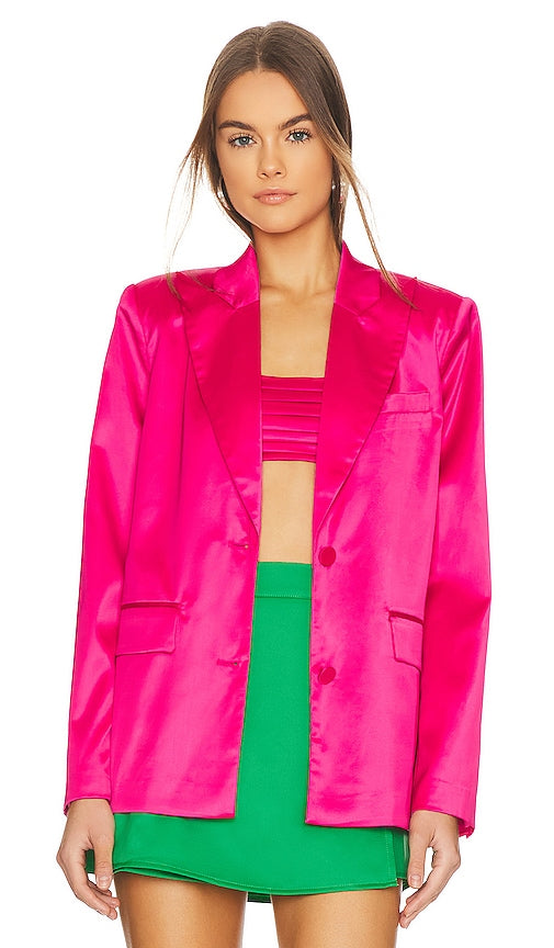 Lovers and Friends Andie Blazer in Pink - Lovers and Friends - Blazer Andie en rose - Lovers and Friends Andie 粉色西装外套 - Lovers and Friends Andie Blazer in Rosa - 연인과 친구 핑크색 앤디 블레이저 - Amanti e amici Andie Blazer in rosa