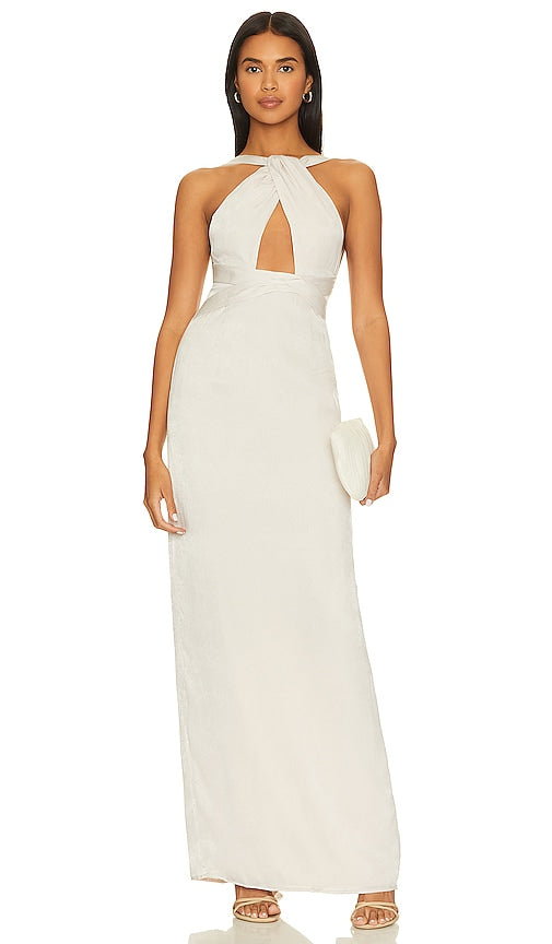 Lovers and Friends Bobbi Gown in Cream
