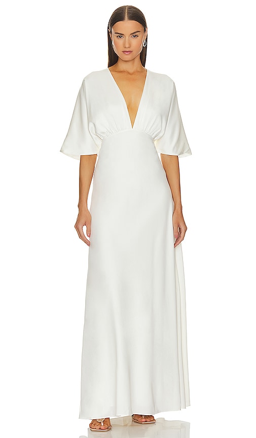Lovers and Friends Camille Gown in White - Robe Camille Lovers and Friends en blanc - 恋人和朋友卡米尔白色礼服 - Lovers and Friends Camille-Kleid in Weiß - Lovers and Friends Camille 가운 화이트 색상 - Abito Camille Lovers and Friends in bianco