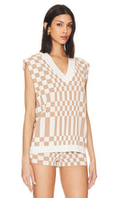 Lovers and Friends Carice Checkered Vest in Brown