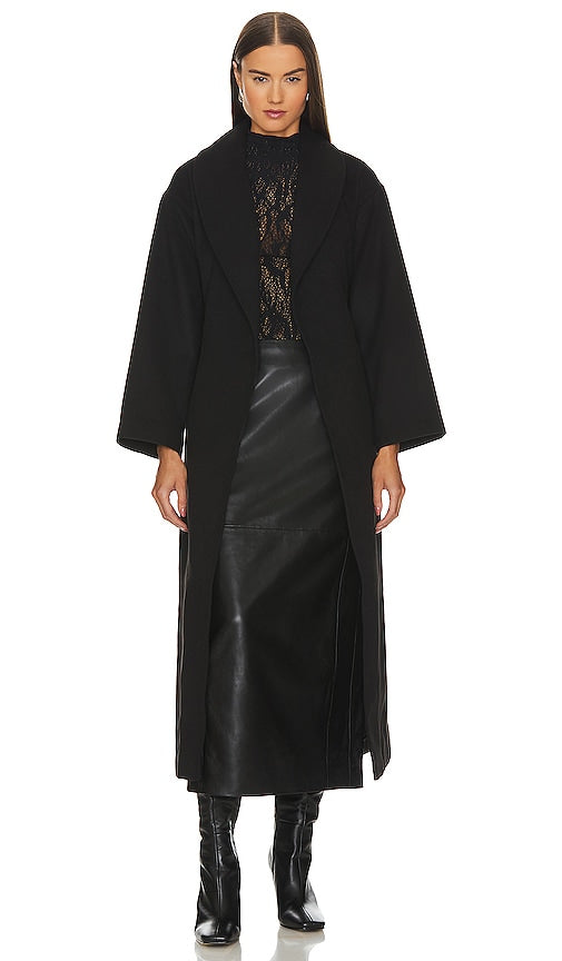 Lovers and Friends Carla Coat in Black - Manteau Carla Lovers and Friends en noir - Lovers and Friends Carla 黑色外套 - Lovers and Friends Carla Mantel in Schwarz - Lovers and Friends 칼라 코트블랙 색상 - Cappotto Carla per amanti e amici in nero
