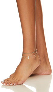 Lovers and Friends Cecelia Anklet in Metallic Gold