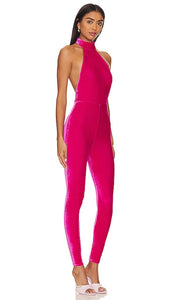 Lovers and Friends Christian Jumpsuit in Fuchsia