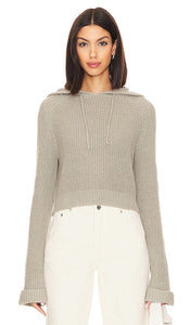 Lovers and Friends Crystal Knit Hoodie in Grey - Lovers and Friends - Sweat à capuche en maille cristal gris - Lovers and Friends 灰色水晶针织连帽衫 - Lovers and Friends Crystal Knit Hoodie in Grau - Lovers and Friends 크리스탈 니트 후디그레이 색상 - Felpa con cappuccio in maglia di cristalli Lovers and Friends in grigio