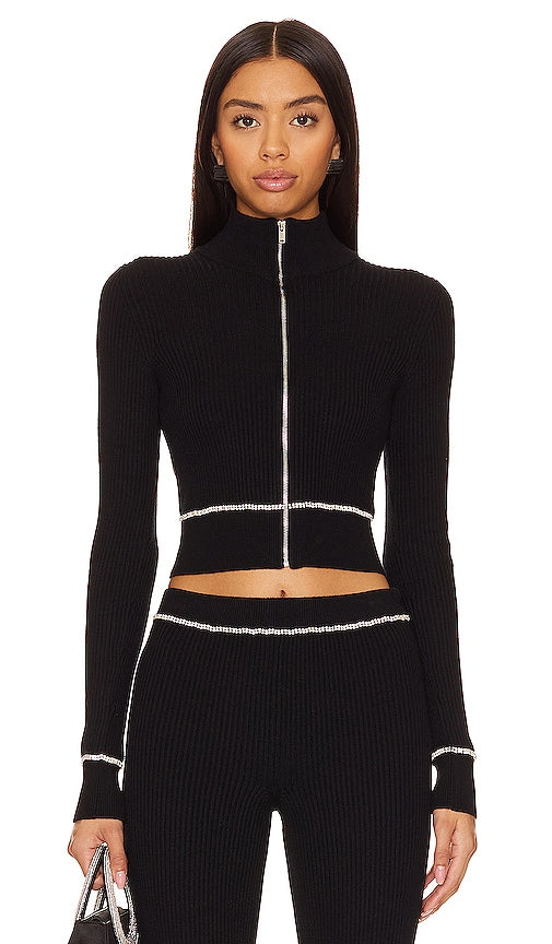 Lovers and Friends Dani Embellished Sweater in Black - Lovers and Friends - Pull orné Dani en noir - Lovers and Friends Dani 黑色装饰毛衣 - Lovers and Friends Dani verzierter Pullover in Schwarz - Lovers and Friends Dani 엠벨리시드 스웨터블랙 색상 - Lovers and Friends Maglione decorato Dani in nero