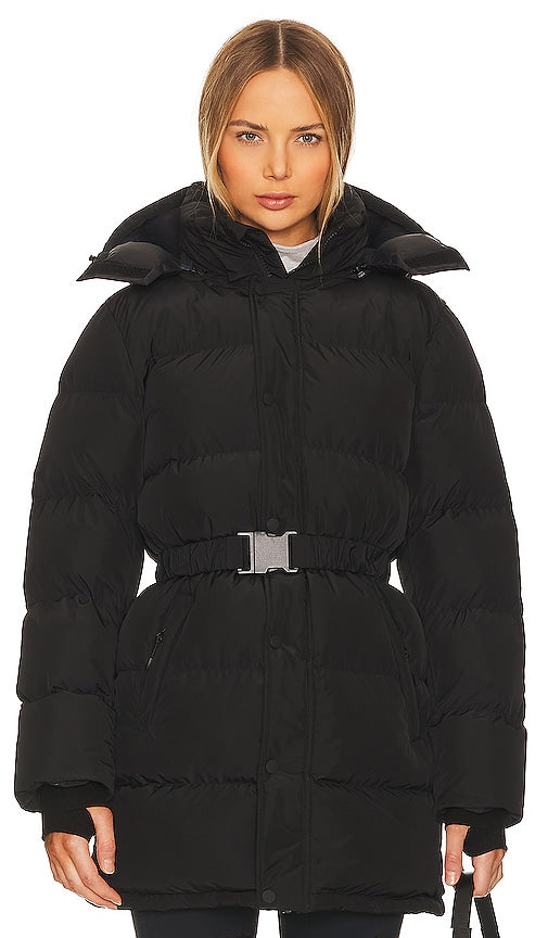 Lovers and Friends Elza Puffer Jacket in Black
