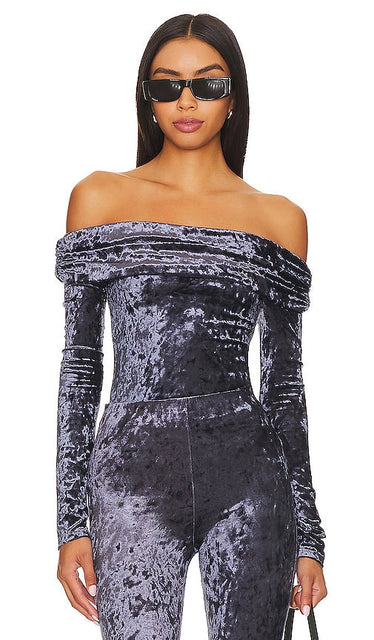 Lovers and Friends Emmry Bodysuit in Blue - Lovers and Friends - Body Emmry en bleu - Lovers and Friends Emmmry 蓝色连体衣 - Lovers and Friends Emmry Body in Blau - Lovers and Friends Emmry 바디수트 블루 색상 - Body Emmry Lovers and Friends in blu