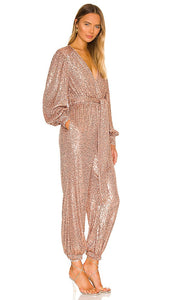 Lovers and Friends Happy Hour Jumpsuit in Blush