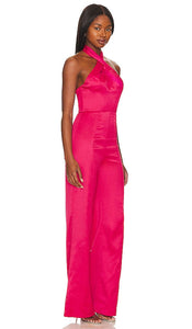 Lovers and Friends Haven Jumpsuit in Fuchsia