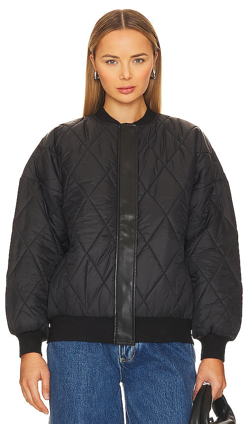 Lovers and Friends Julie Quilted Jacket in Black