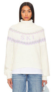 Lovers and Friends Kaley Ski Sweater in Ivory - Lovers and Friends - Pull de ski Kaley en ivoire - Lovers and Friends Kaley 象牙色滑雪毛衣 - Lovers and Friends Kaley Skipullover in Elfenbein - Lovers and Friends Kaley 스키 스웨터 - Maglione da sci Kaley Lovers and Friends in avorio