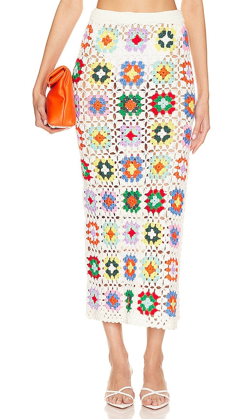 Lovers and Friends Kennedi Maxi Skirt in White