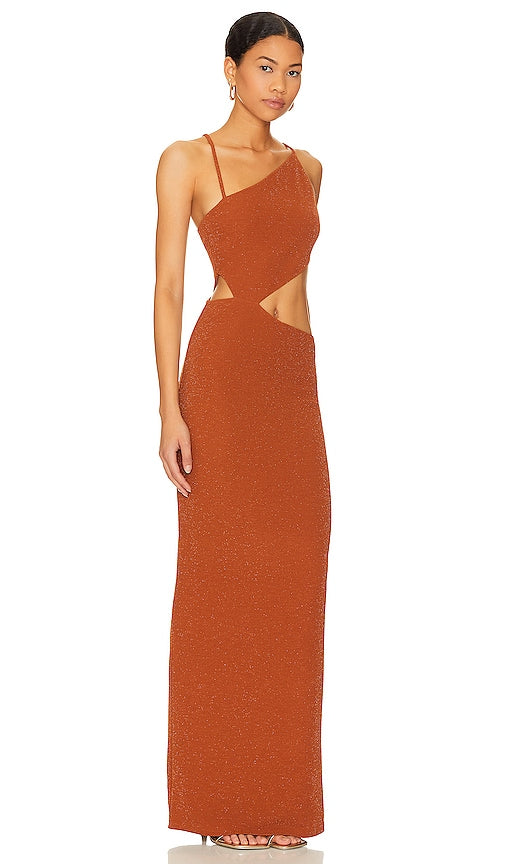 Lovers and Friends Kiana Gown in Brown