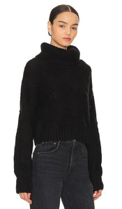 Lovers and Friends Lilah Turtleneck in Black