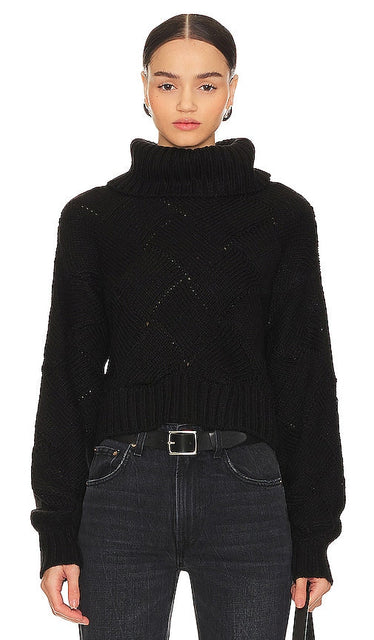 Lovers and Friends Lilah Turtleneck in Black - Lovers and Friends - Col roulé Lilah en noir - Lovers and Friends Lilah 黑色高领毛衣 - Lovers and Friends Lilah Rollkragenpullover in Schwarz - Lovers and Friends Lilah 터틀넥 블랙 색상 - Dolcevita Lovers and Friends Lilah in nero