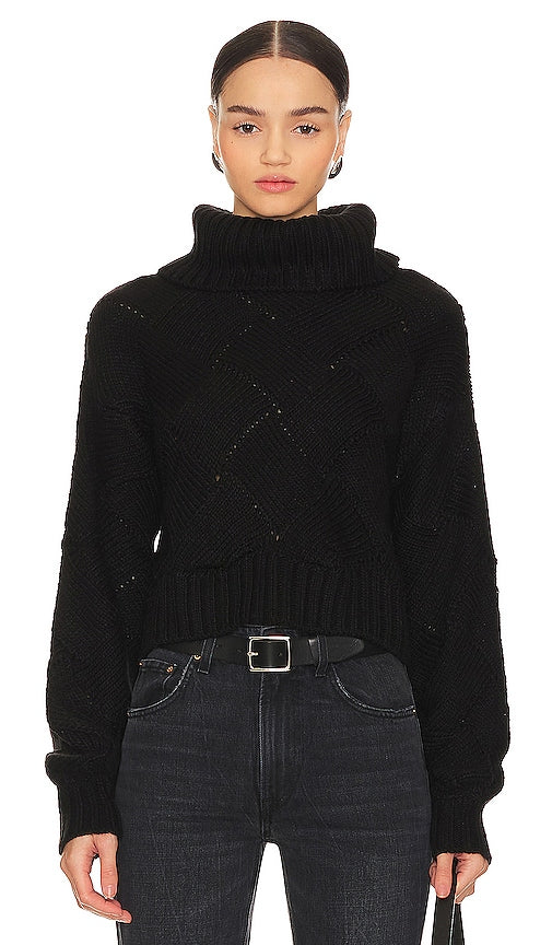 Lovers and Friends Lilah Turtleneck in Black - Lovers and Friends - Col roulé Lilah en noir - Lovers and Friends Lilah 黑色高领毛衣 - Lovers and Friends Lilah Rollkragenpullover in Schwarz - Lovers and Friends Lilah 터틀넥 블랙 색상 - Dolcevita Lovers and Friends Lilah in nero