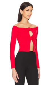Lovers and Friends Liora Rosette Sweater in Red
