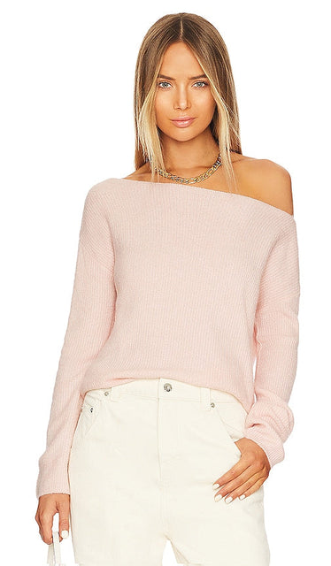 Lovers and Friends Lovers + Friends Alayah Off Shoulder Sweater in Pink - Lovers and Friends Lovers + Friends - Pull à épaules dénudées Alayah en rose - Lovers and Friends Lovers + Friends Alayah 粉色露肩毛衣 - Lovers and Friends Lovers + Friends Alayah Schulterfreier Pullover in Rosa - Lovers and Friends Lovers + Friends Alayah 오프 숄더 스웨터 핑크 색상 - Lovers and Friends Lovers + Friends Maglione con spalle scoperte Alayah in rosa