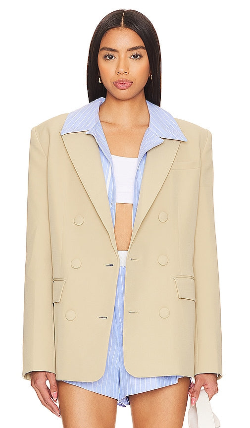 Lovers and Friends Lyra Blazer in Sage - Lovers and Friends - Blazer Lyra en sauge - Lovers and Friends Lyra 鼠尾草西装外套 - Lovers and Friends Lyra Blazer in Salbei - Lovers and Friends 라이라 블레이저(Sage) - Amanti e amici Lyra Blazer in salvia