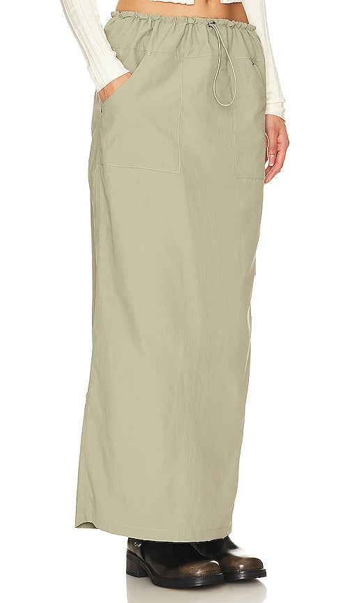 Lovers and Friends Marni Maxi Skirt in Sage