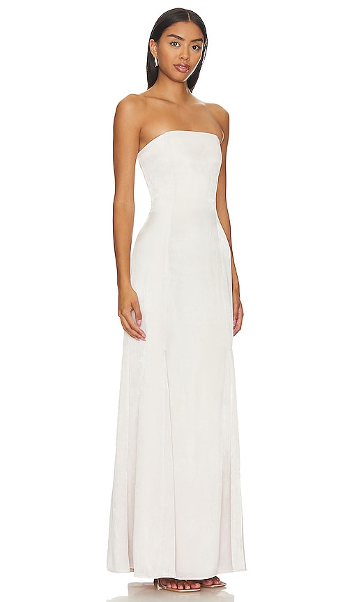 Lovers and Friends Micah Gown in Cream