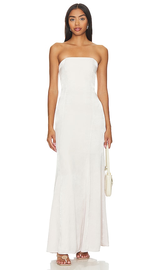 Lovers and Friends Micah Gown in Cream - Robe Micah Lovers and Friends en crème - 恋人和朋友米卡奶油色礼服 - Lovers and Friends Micah Kleid in Creme - Lovers and Friends MICAH 가운 - Abito da sposa Micah per amanti e amici color crema