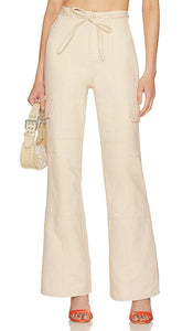 Lovers and Friends Ollie Cargo Trouser in Beige - Lovers and Friends - Pantalon cargo Ollie en beige - Lovers and Friends Ollie 米色工装裤 - Lovers and Friends Ollie Cargohose in Beige - Lovers and Friends Ollie 카고 팬츠 베이지 색상 - Pantaloni cargo Ollie Lovers and Friends in beige