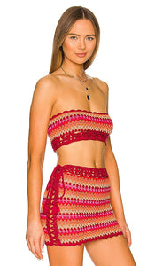Lovers and Friends Over The Rainbow Crop in Red