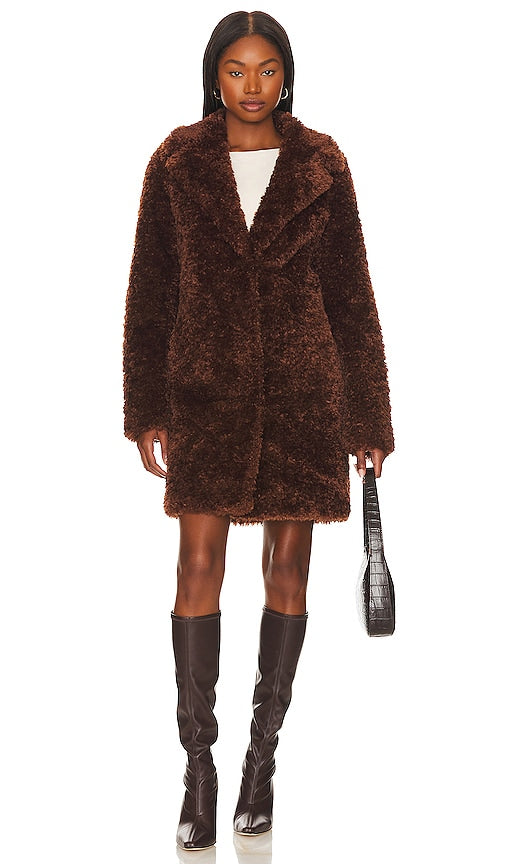 Lovers and Friends Romy Coat in Chocolate
