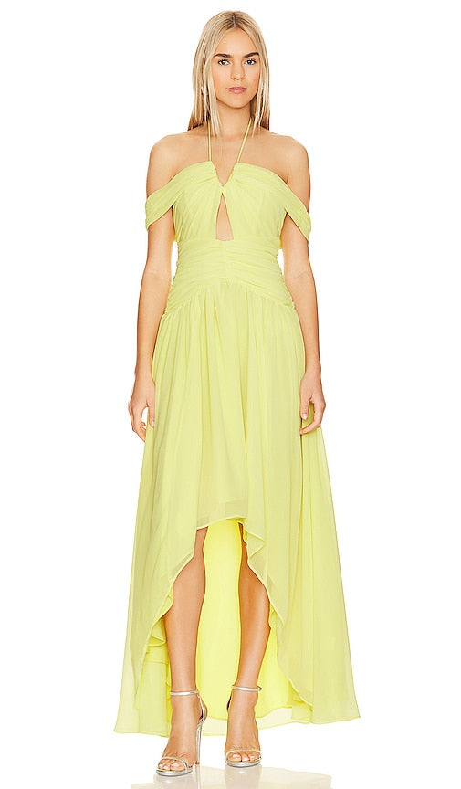 Lovers and Friends Rory Gown in Yellow - Robe Rory Lovers and Friends en jaune - 恋人和朋友 Rory 黄色礼服 - Lovers and Friends Rory-Kleid in Gelb - Lovers and Friends Rory 가운 옐로우 색상 - Abito Rory per amanti e amici in giallo