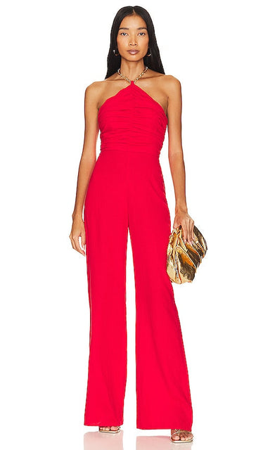 Lovers and Friends Rosalie Jumpsuit in Red - Lovers and Friends - Combinaison Rosalie en rouge - 恋人和朋友罗莎莉红色连身裤 - Lovers and Friends Rosalie Jumpsuit in Rot - Lovers and Friends Rosalie 점프수트 - Tuta Rosalie Lovers and Friends in rosso