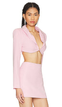 Lovers and Friends Tia Embellished Cropped Blazer in Pink