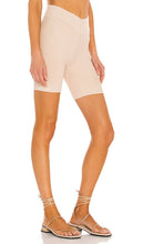 Lovers and Friends V Waist Biker Shorts in Nude
