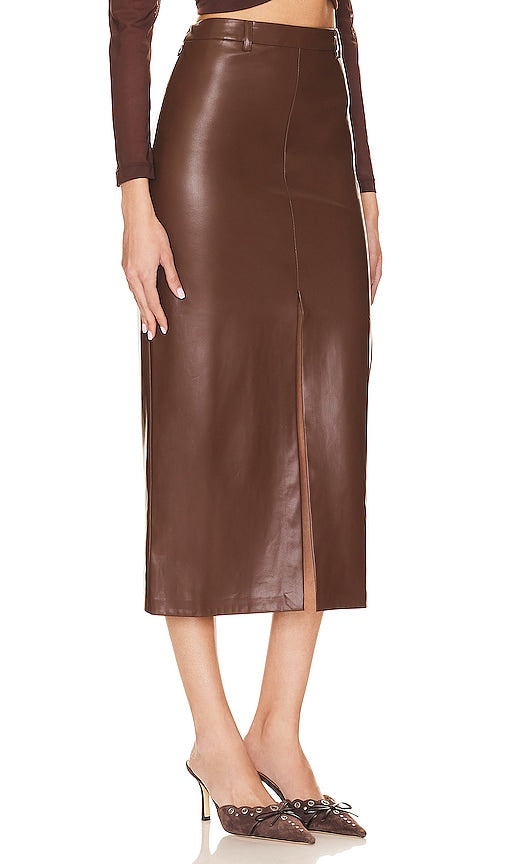 Lovers and Friends x Anja Dujakovi√Ñ¬á Angelica Skirt in Brown