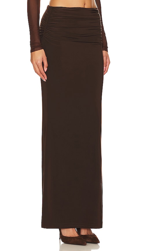 Lovers and Friends x Anja Dujakovi√Ñ¬á Fio Maxi Skirt in Chocolate