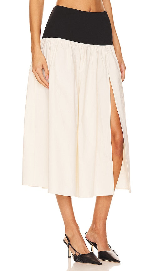 Lovers and Friends x Anja Dujakovi√Ñ¬á Mac Midi Skirt in Black, White