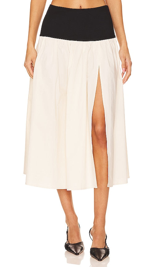 Lovers and Friends x Anja Dujakovi√Ñ¬á Mac Midi Skirt in Black, White - Lovers and Friends x Anja Dujakovi√Ñ¬á Jupe mi-longue Mac en noir, blanc - Lovers and Friends x Anja Dujakovi√Ná Mac 中长裙（黑色、白色） - Lovers and Friends x Anja Dujakovi√Ñ¬á Mac Midirock in Schwarz, Weiß - Lovers and Friends x Anja Dujakovi√Ñ¬á 맥 미디 스커트 in 블랙, 화이트 - Gonna longuette Lovers and Friends x Anja Dujakovi√Ñ¬á Mac in nero, bianco