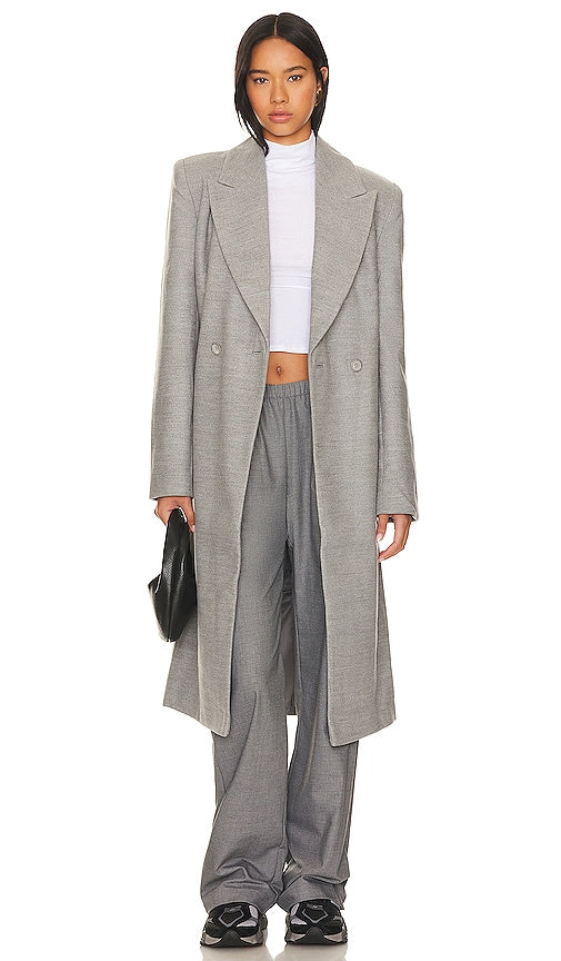 Lovers and Friends x Rachel Adeline Coat in Grey - Manteau Lovers and Friends x Rachel Adeline en gris - Lovers and Friends x Rachel Adeline 灰色外套 - Lovers and Friends x Rachel Adeline Mantel in Grau - Lovers and Friends x Rachel Adeline 코트 그레이 색상 - Cappotto Lovers and Friends x Rachel Adeline in grigio