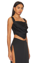 Lovers and Friends x Rachel Adle Satin Top in Black