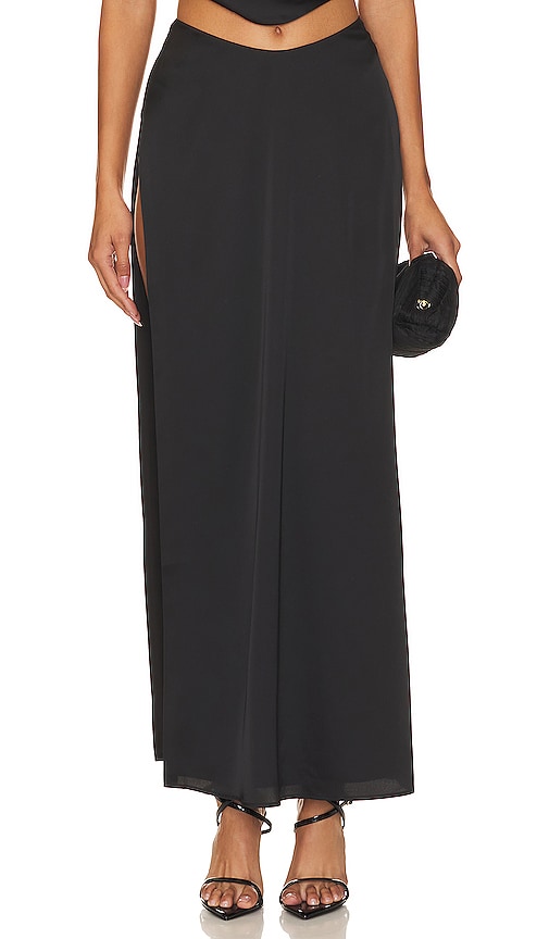 Lovers and Friends x Rachel Amlie Maxi Skirt in Black - Lovers and Friends x Rachel Amlie - Jupe longue noire - Lovers and Friends x Rachel Amlie 黑色长裙 - Lovers and Friends x Rachel Amlie Maxirock in Schwarz - Lovers and Friends x Rachel Amlie 맥시 스커트 - Gonna lunga Lovers and Friends x Rachel Amlie in nero
