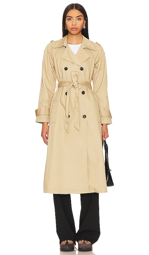 Lovers and Friends x Rachel Ridley Trench Coat in Beige