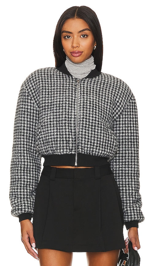 Lovers and Friends x Rachel Sabrina Bomber Jacket in Black