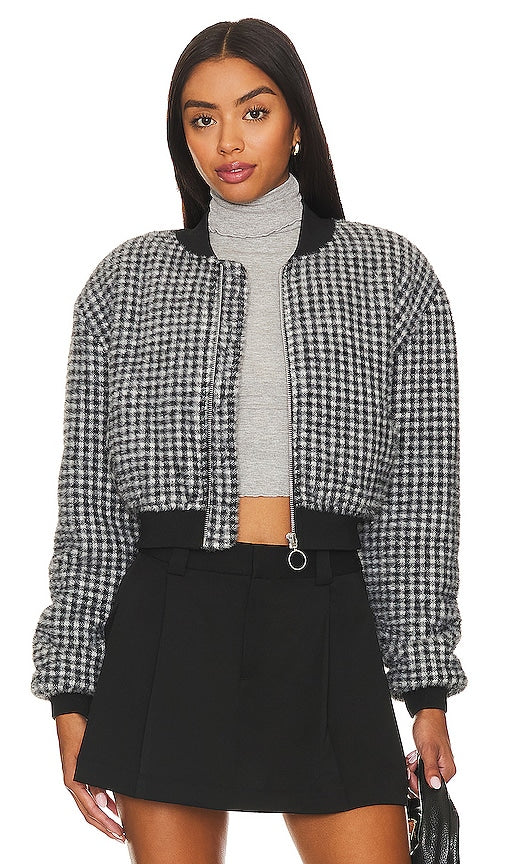 Lovers and Friends x Rachel Sabrina Bomber Jacket in Black - Lovers and Friends x Rachel Sabrina - Blouson aviateur noir - Lovers and Friends x Rachel Sabrina 黑色飞行员夹克 - Lovers and Friends x Rachel Sabrina Bomberjacke in Schwarz - Lovers and Friends x Rachel Sabrina 봄버 재킷 블랙 색상 - Giubbotto bomber Lovers and Friends x Rachel Sabrina in nero