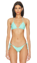 Luli Fama Forever Luli Wavy Luxe Bikini Top in Teal - Luli Fama - Forever Luli Wavy Luxe Haut de bikini - Sarcelle - Luli Fama Forever Luli 波浪奢华比基尼上衣（青色） - Luli Fama Forever Luli Wavy Luxe Bikinioberteil in Blaugrün - Luli Fama Forever Luli 웨이브 Luxe 비키니 탑 - Top bikini Luli Fama Forever Luli Wavy Luxe in verde acqua